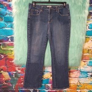 St John's Bay Petite Stretchboot Boot Cut Jeans Size 10p